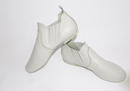 Джазовки кожаные высокие с закрытой резинкой сбоку