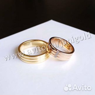 Золотые обручальные кольца