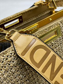 Новая сумка Fendi текстиль + кожа