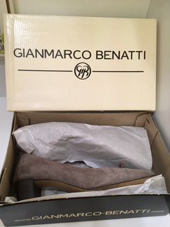 Туфли серые замша кожа 38