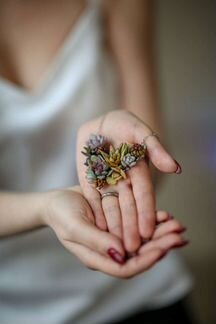 Украшения с суккулентами