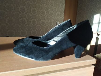 Туфли замшевые, натуральная кожа