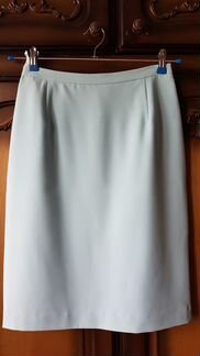 Юбка нежно-бирюзовая пэ-62, вискоза-33