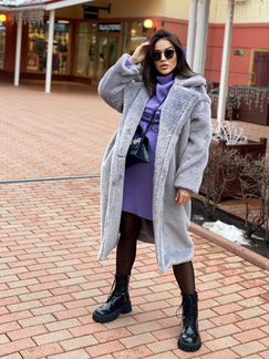 Шубка Max Mara серая