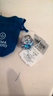 Кольцо с топазом17.5