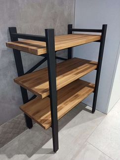 Обувница в прихожую, полка, тумбочка лофт