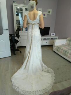 Испания дизайнерское платье +фата