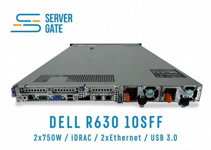 Сервер dell R630 10SFF 2 x E5-2660v3 64 GB