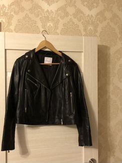 Кожаная куртка Mango