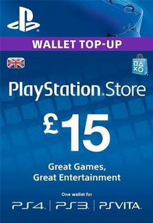 Карта пополнения кошелька PlayStation Store UK