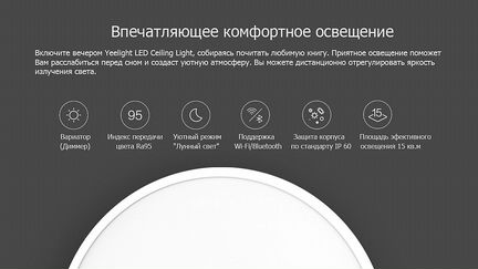 Потолочная лампа Xiaomi Yeelight LED Ceiling Lamp