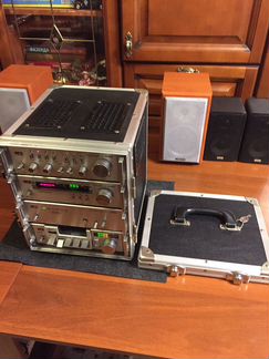 Aiwa-22 Мини система. Европеец 220в. Металл кофр