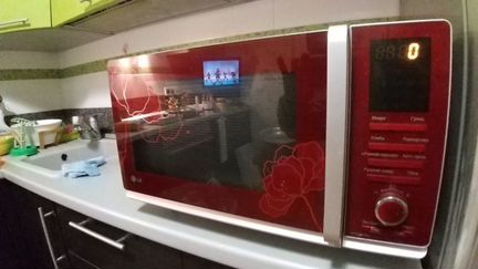 Свч печь LG MF6588prfr инверторная