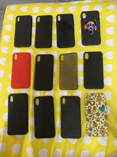 Чехол на iPhone X - 12шт