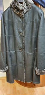 Дублёнка коричневая р 44