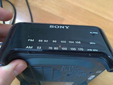 Радио будильник sony ICF-C217
