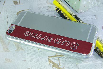 Чехол-накладка для iPhone 7 (4.7) superme TPU красный
