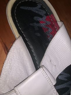 Кожаные мужские шлёпки