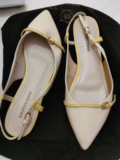 Paolo Conte туфли на низком каблуке