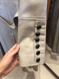 Плащ кожаный нат.кожа