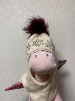 Шапка-шлем для девочки бу 1 сезон