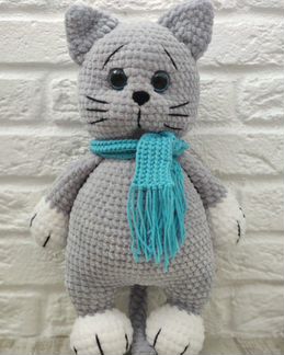 Вязаная игрушка на заказ (Кот). Амигуруми/плюш