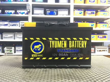 Аккумулятор 90Ач Тюмень 720A Прямая полярность