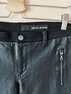 Dkny кожаные брюки
