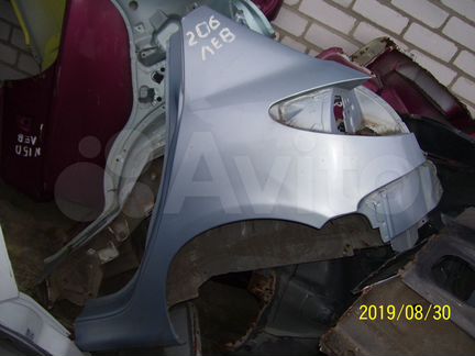 Пежо 206 четверть кузова задняя левая хетчбек