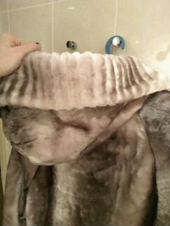 Шуба натуральный мех мутон