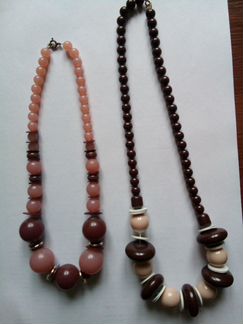 Бусы крупные винтажные Чешская бижутерия