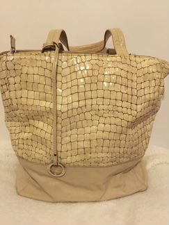 Лаковая натуральная сумка