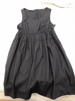 Черное женское хлопковое платье Stefanel