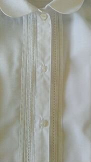 Рубашка Next с коротким рукавом для девочки белая