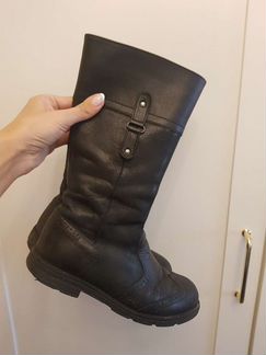Сапоги кожаные зимние