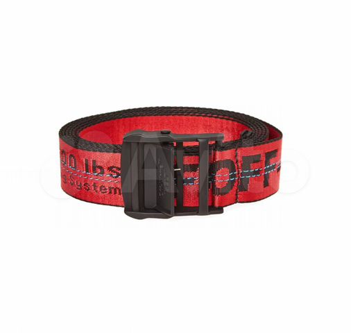 off white red belt