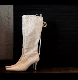 Свадебные кружевные сапоги Италия