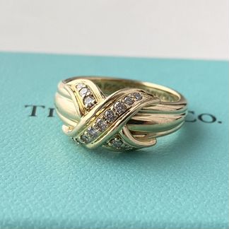 Tiffany Оригинал Кольцо Kiss золото 750