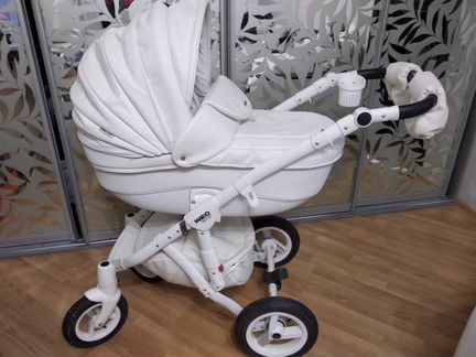 Детская коляска Bebe mobile Mario 3 в 1 (эко кожа