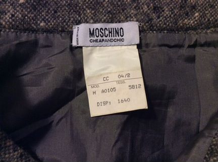 Moschino original шерстяная юбка
