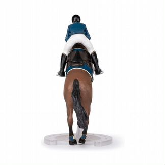 Фигурка Papo Прыгающая лошадь с наездником (51562)