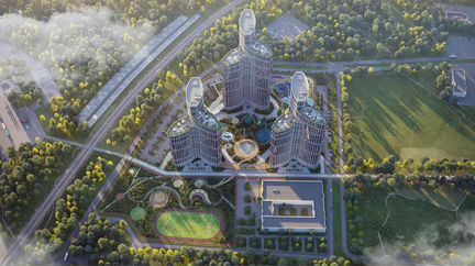 Квартира-студия, 65.9 м², 24/39 эт.