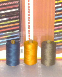 Нитки синие,оранжевые,болотные швейные №20-№40