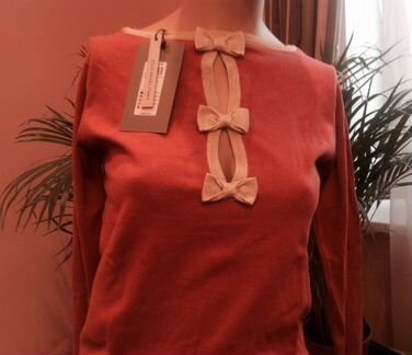 Фирменная модная кофточка пудровый пастельный тон