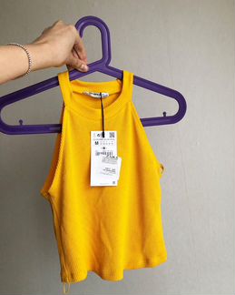 Новый жёлтый топ Zara