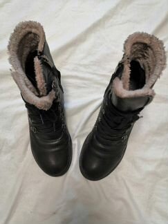 Полусапожки женские, кожа