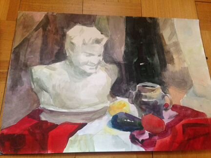 Натюрморт,пейзажи,фигура акварелью