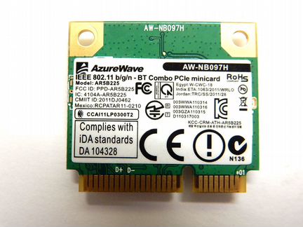 Модули WiFi BT для ноутбуков
