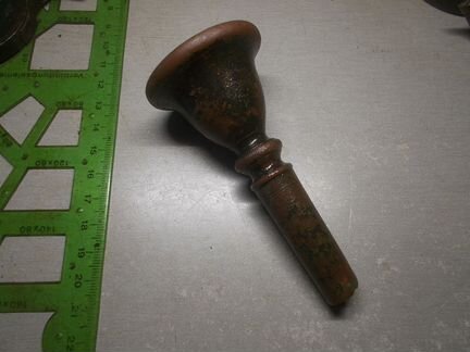 1812 год Мундштук полковой трубы Огромный