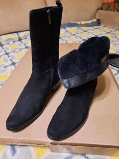 Сапоги замшевые